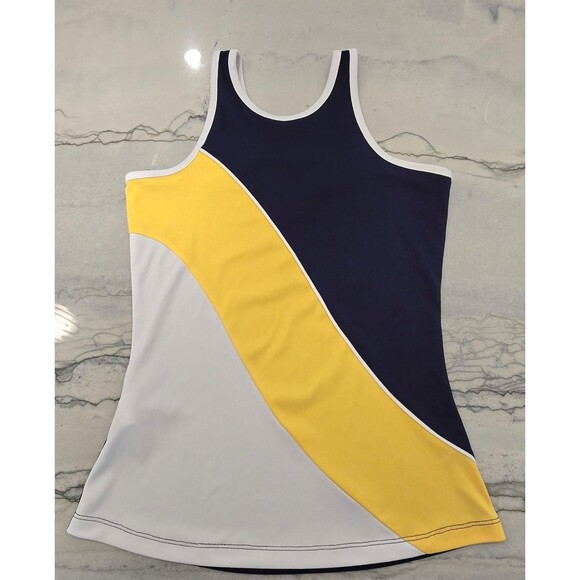 Grand Slam Women's Retro Asymmetrical Racerback Tennis Tank Top XS‎ - Picture 1 of 4